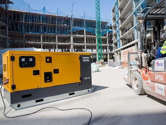 construction generator on site
